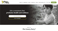 Desktop Screenshot of canaryparty.org