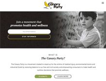 Tablet Screenshot of canaryparty.org